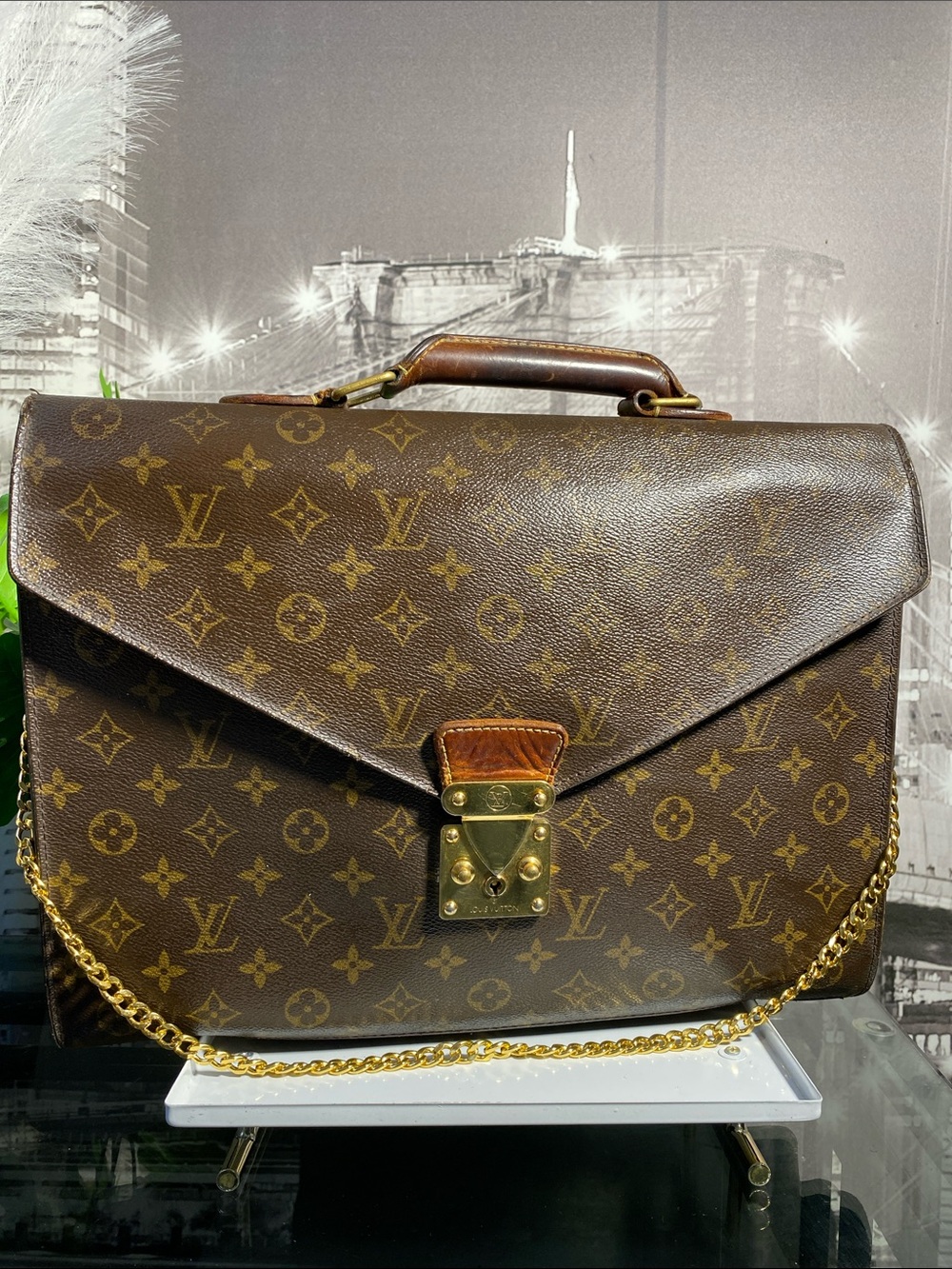 Authentic Louis Vuitton Monogram Serviette Conseiller Briefcase/Laptop Bag - Picture 3 of 17